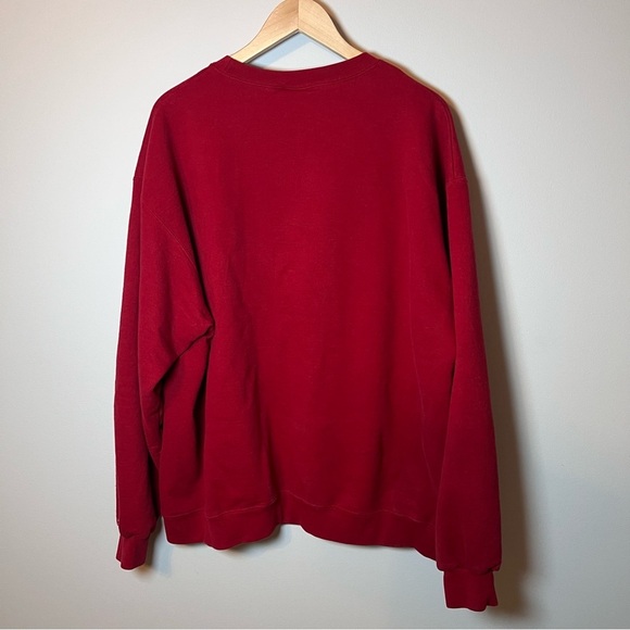 Champion Crewneck Sweatshirt Men’s 2XL Burgundy Dark Red Fleece Pullover **READ - Picture 2 of 5